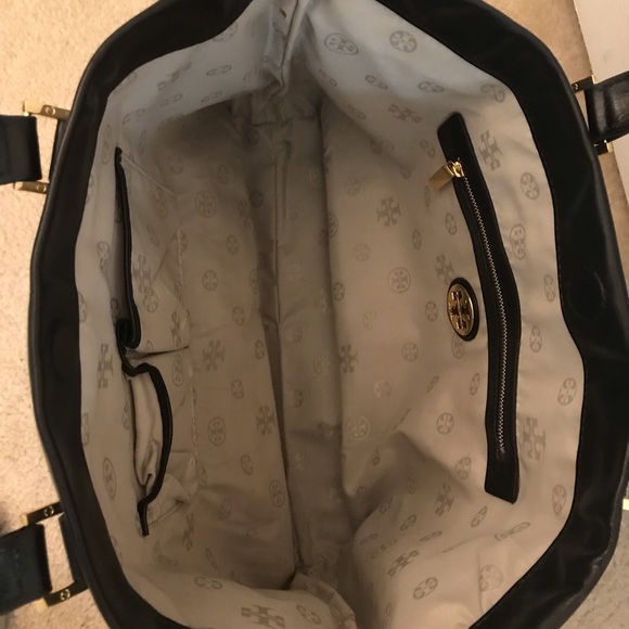 Tory Burch black leather tote - Picture 2 of 2